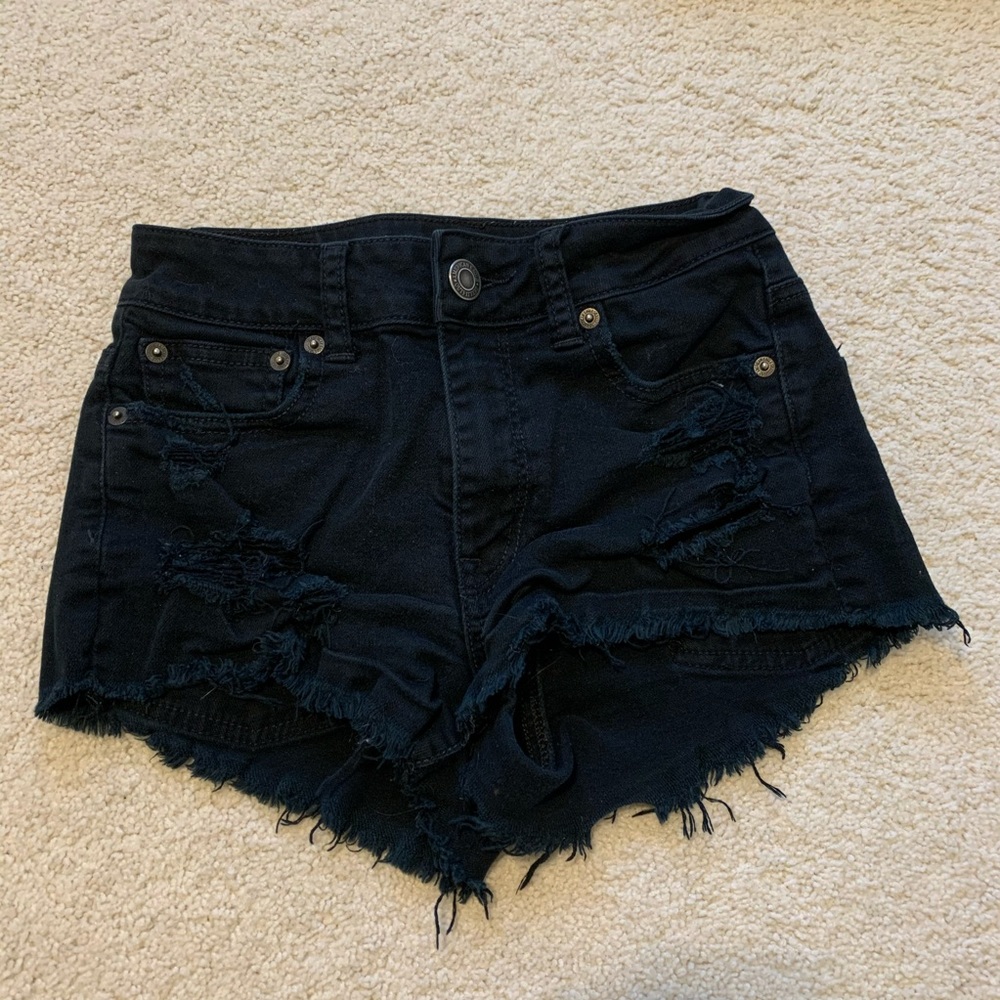 Black American eagle shorts